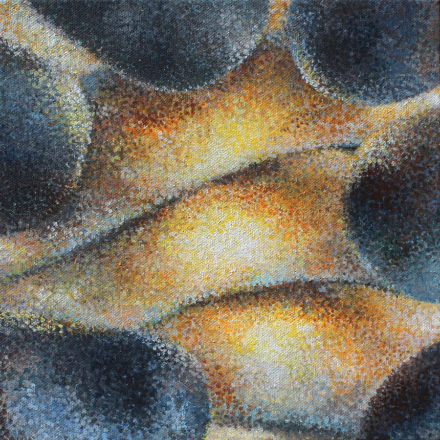 "On The Other Hand" 2024 Acrylic on canvas 10" x 10"