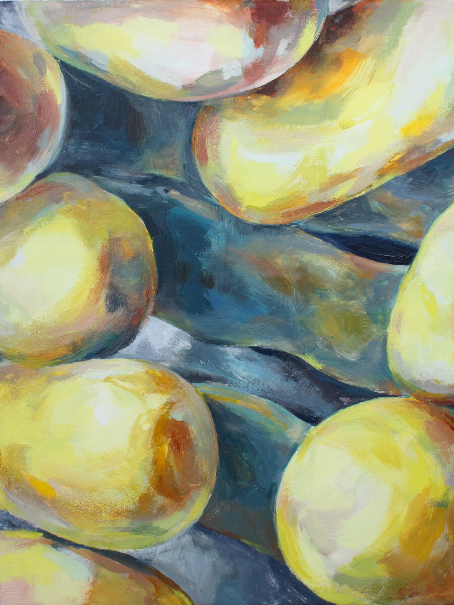 "Untitled" 2024 Gouache on canvas 8" x 10"