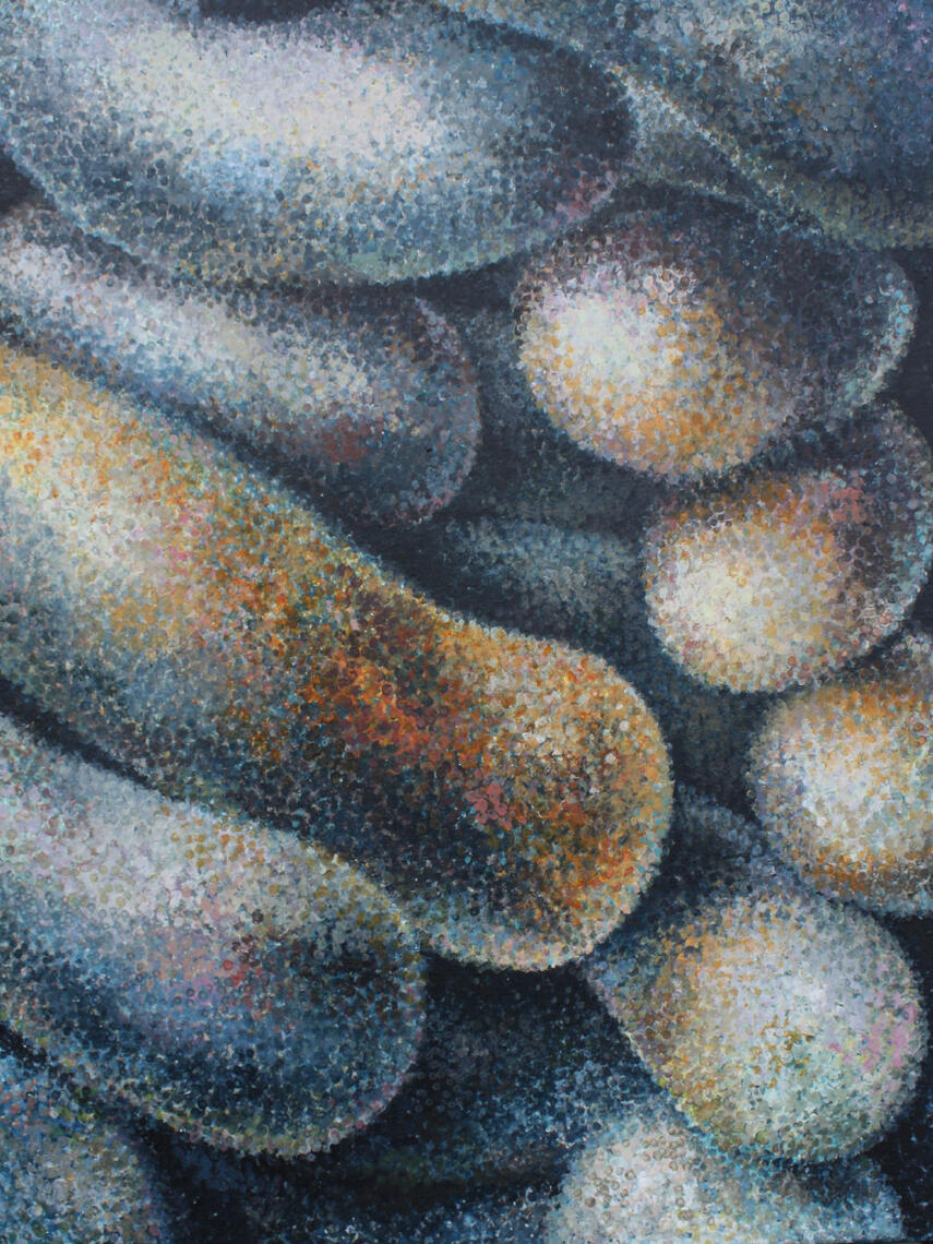 &quot;Breathe Underwater&quot; 2024 Acrylic on canvas 16&quot; x 20&quot;